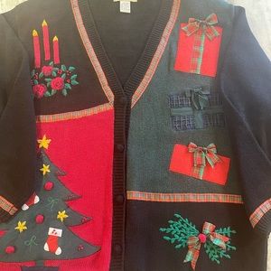 Bryn Connelly Editions vintage women’s Christmas ugly sweater size 1X.